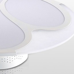 Plafoniera a filo moderna contemporanea in metallo bianco LED integrato
