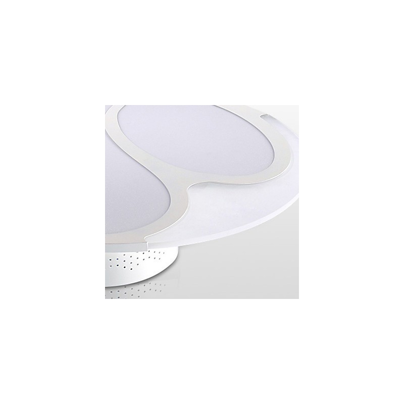 Plafoniera a filo moderna contemporanea in metallo bianco LED integrato