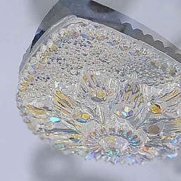 Plafoniera a filo moderna contemporanea in metallo bianco con LED integrato, 5 luci