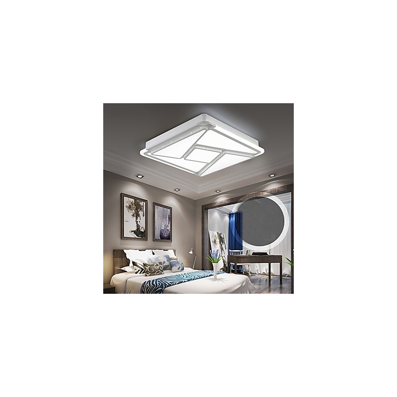 Plafoniera a filo LED moderna in metallo bianco 53 cm