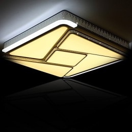 Plafoniera a filo LED moderna in metallo bianco 53 cm
