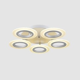 Lampada a sospensione LED moderna in acrilico circolare 45W 3 lampadine