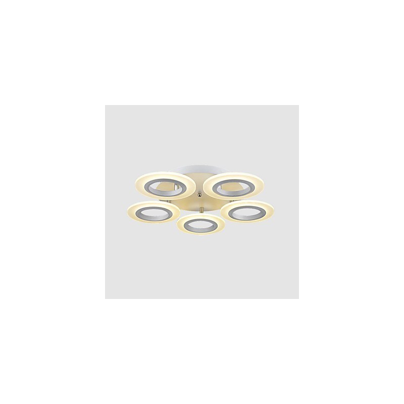 Lampada a sospensione LED moderna in acrilico circolare 45W 3 lampadine