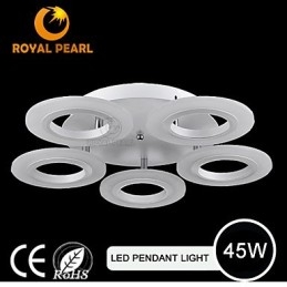 Lampada a sospensione LED moderna in acrilico circolare 45W 3 lampadine