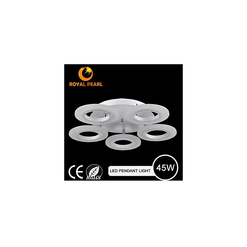 Lampada a sospensione LED moderna in acrilico circolare 45W 3 lampadine