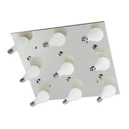 Plafoniera moderna a filo quadrata 9 luci attacco G4