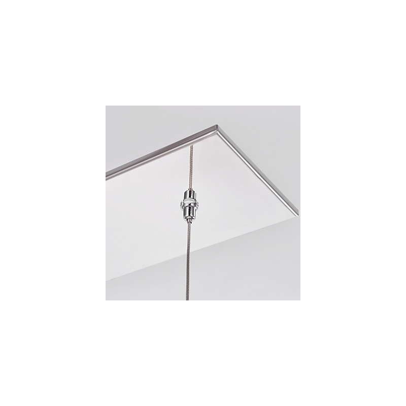 Lampada a sospensione in cristallo cromato con 6 lampadine G4, 65 cm