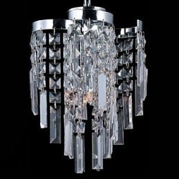 Plafoniera semi-incasso 4 luci G9 in metallo e vetro