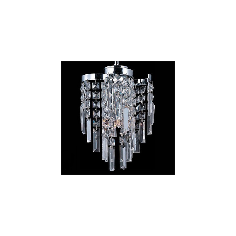 Plafoniera semi-incasso 4 luci G9 in metallo e vetro