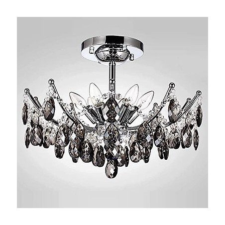 Lampadario moderno in cristallo 6 luci