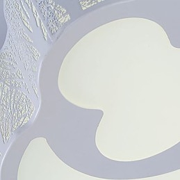 Plafoniera a filo moderna in metallo bianco LED integrato 3 lampadine 59 cm