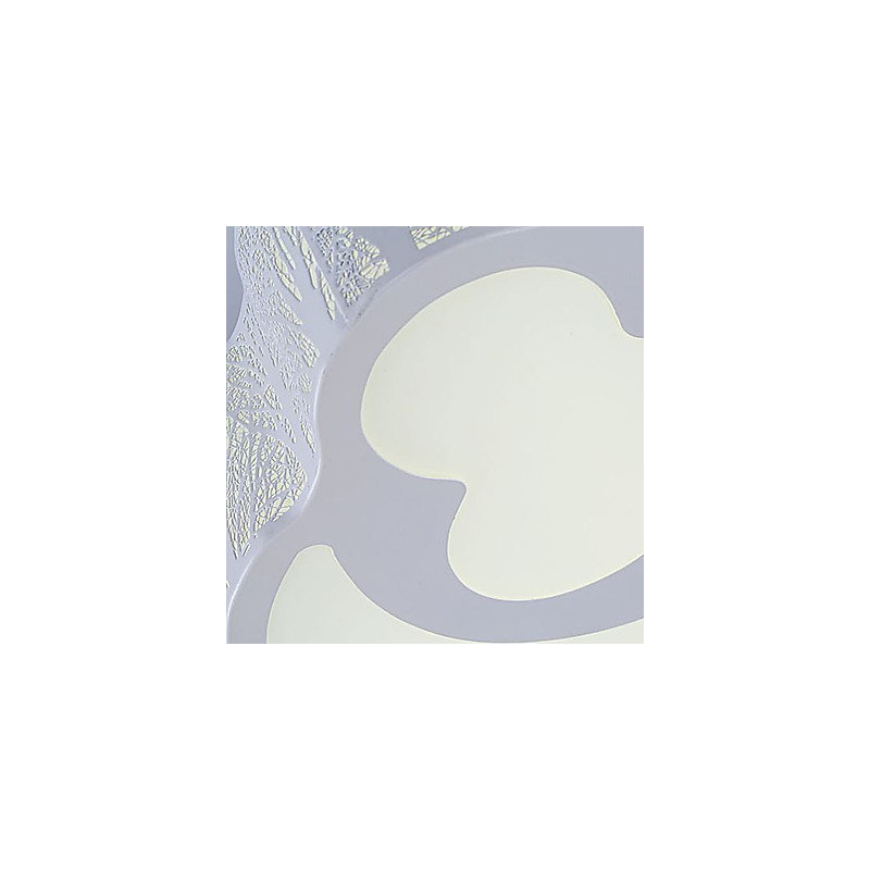 Plafoniera a filo moderna in metallo bianco LED integrato 3 lampadine 59 cm