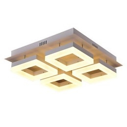 Lampada a sospensione moderna in acrilico con 3 lampadine