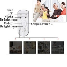 Plafoniera a filo moderna in metallo LED integrato