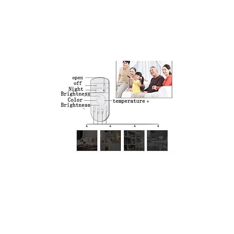 Plafoniera a filo moderna in metallo LED integrato