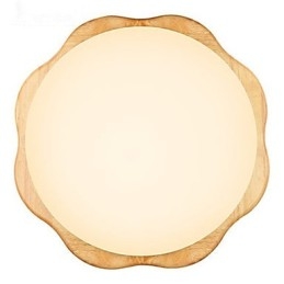 Plafoniera a filo tradizionale/classica in legno e bambù
