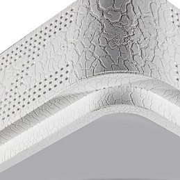 Plafoniera a filo LED moderna in metallo 2 lampadine incluse 50 cm
