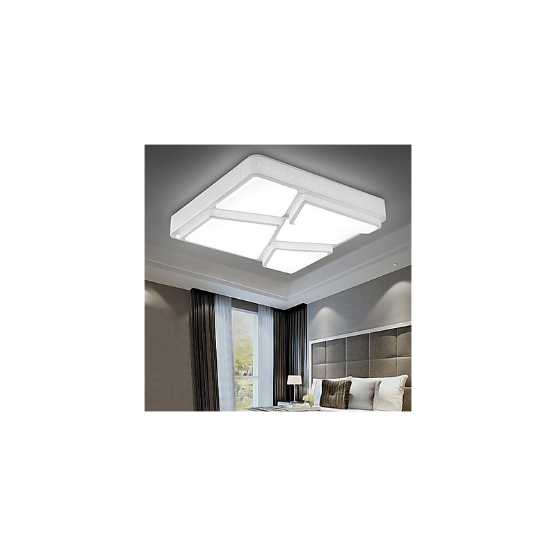 Plafoniera a filo moderna contemporanea in metallo bianco LED integrato 54 W