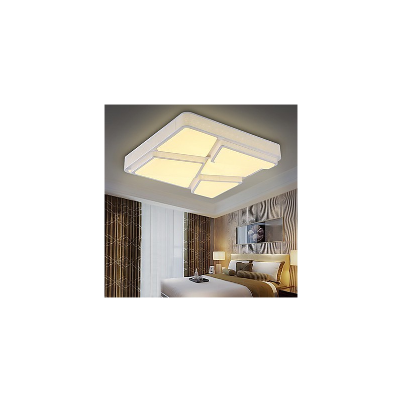 Plafoniera a filo moderna contemporanea in metallo bianco LED integrato 54 W