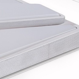 Plafoniera a filo moderna contemporanea in metallo bianco LED integrato 54 W