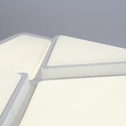 Plafoniera a filo moderna contemporanea in metallo bianco LED integrato 54 W