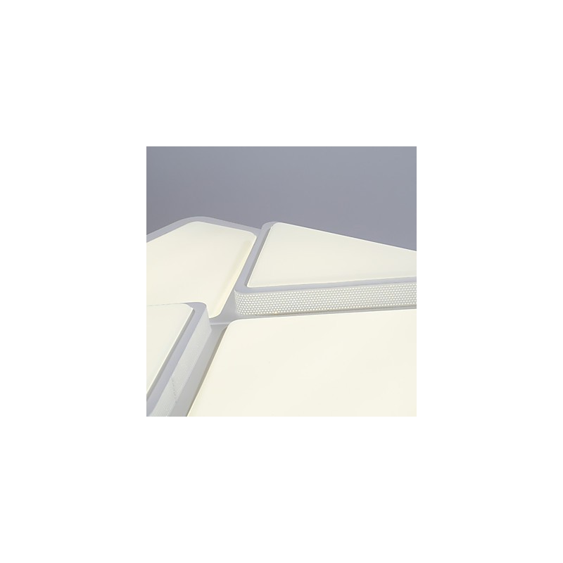 Plafoniera a filo moderna contemporanea in metallo bianco LED integrato 54 W