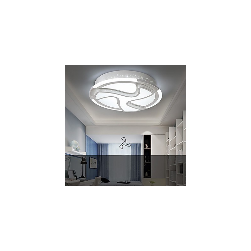 Plafoniera a filo moderna in metallo bianco LED integrato 18 W