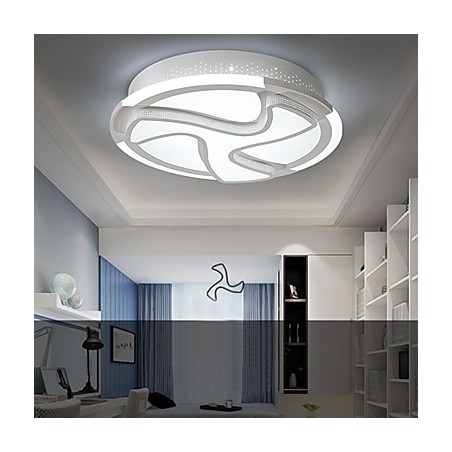 Plafoniera a filo moderna in metallo bianco LED integrato 18 W