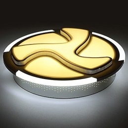 Plafoniera a filo moderna in metallo bianco LED integrato 18 W