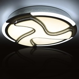 Plafoniera a filo moderna in metallo bianco LED integrato 18 W