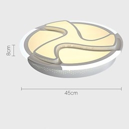 Plafoniera a filo moderna in metallo bianco LED integrato 18 W