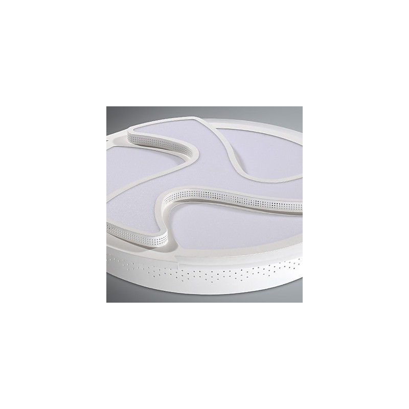 Plafoniera a filo moderna in metallo bianco LED integrato 18 W