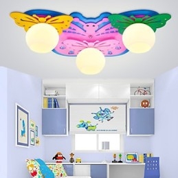 Plafoniera a filo LED moderna contemporanea in legno e bambù, 3 lampadine E26/E27