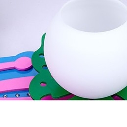 Plafoniera a filo LED moderna contemporanea in legno e bambù, 3 lampadine E26/E27