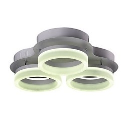 Plafoniera LED moderna a montaggio a filo in acrilico, 3 lampadine