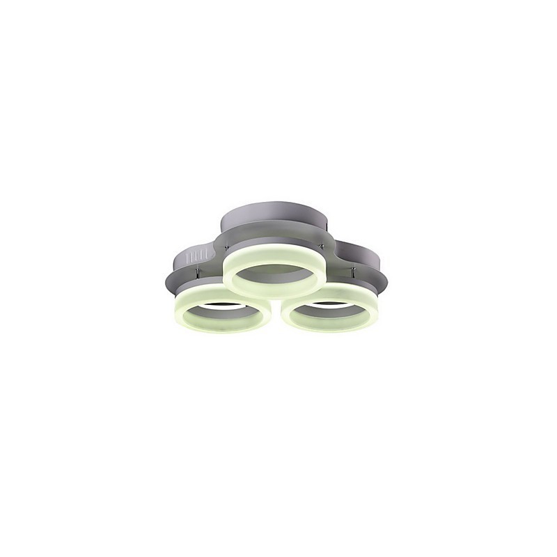 Plafoniera LED moderna a montaggio a filo in acrilico, 3 lampadine