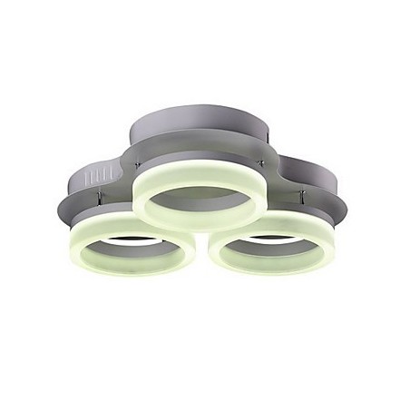 Plafoniera LED moderna a montaggio a filo in acrilico, 3 lampadine