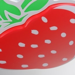 Plafoniera a filo moderna in metallo rosso con LED integrato 28 W