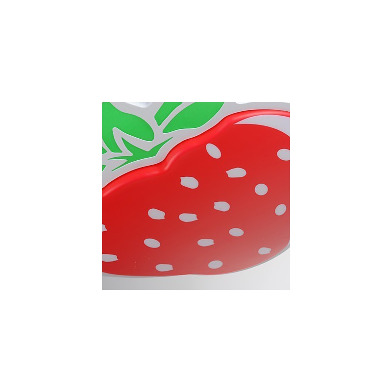 Plafoniera a filo moderna in metallo rosso con LED integrato 28 W