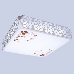 Plafoniera a filo mini moderna contemporanea in metallo LED 47 x 47 cm
