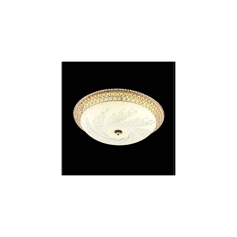 Plafoniera a filo in cristallo LED integrato doppio colore 50 cm