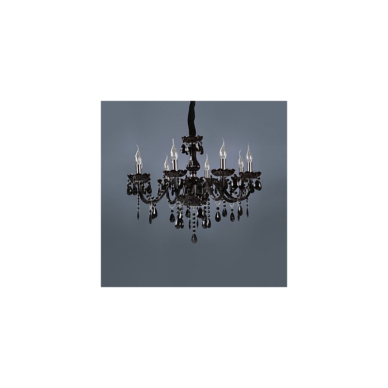 Lampadario moderno contemporaneo in cristallo elettroplaccato