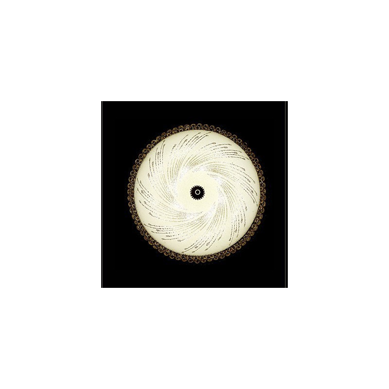 Plafoniera a filo in cristallo LED integrato doppio colore 50 cm