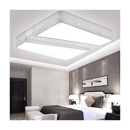 Plafoniera a filo moderna contemporanea in metallo bianco 3 LED