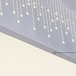 Plafoniera a filo moderna contemporanea in metallo bianco 3 LED