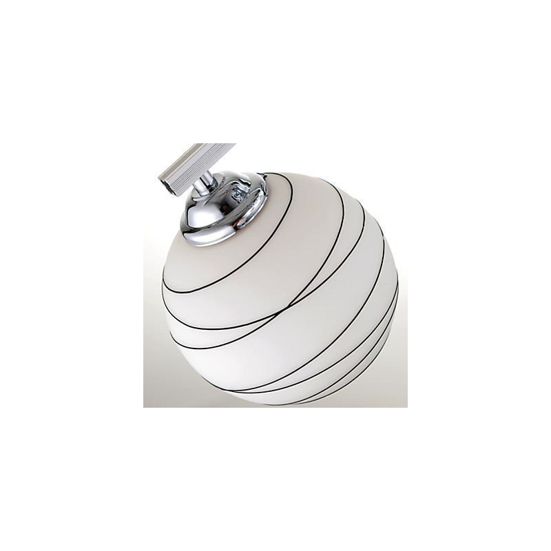Plafoniera moderna in cristallo, montaggio a filo, 3 luci E26/E27, 55 x 55 cm