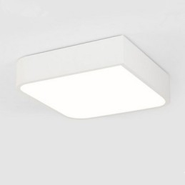 Plafoniera moderna contemporanea a filo in metallo e acrilico LED 46 x 46 x 10 cm