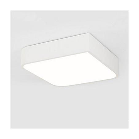 Plafoniera moderna contemporanea a filo in metallo e acrilico LED 46 x 46 x 10 cm