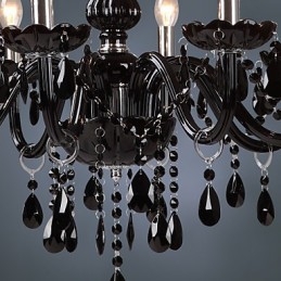 Lampadario moderno contemporaneo in cristallo elettroplaccato
