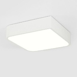 Plafoniera moderna contemporanea a filo in metallo e acrilico LED 46 x 46 x 10 cm
